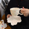 Petal Dot Ceramic Cup & Saucer SparkelsSparkels
