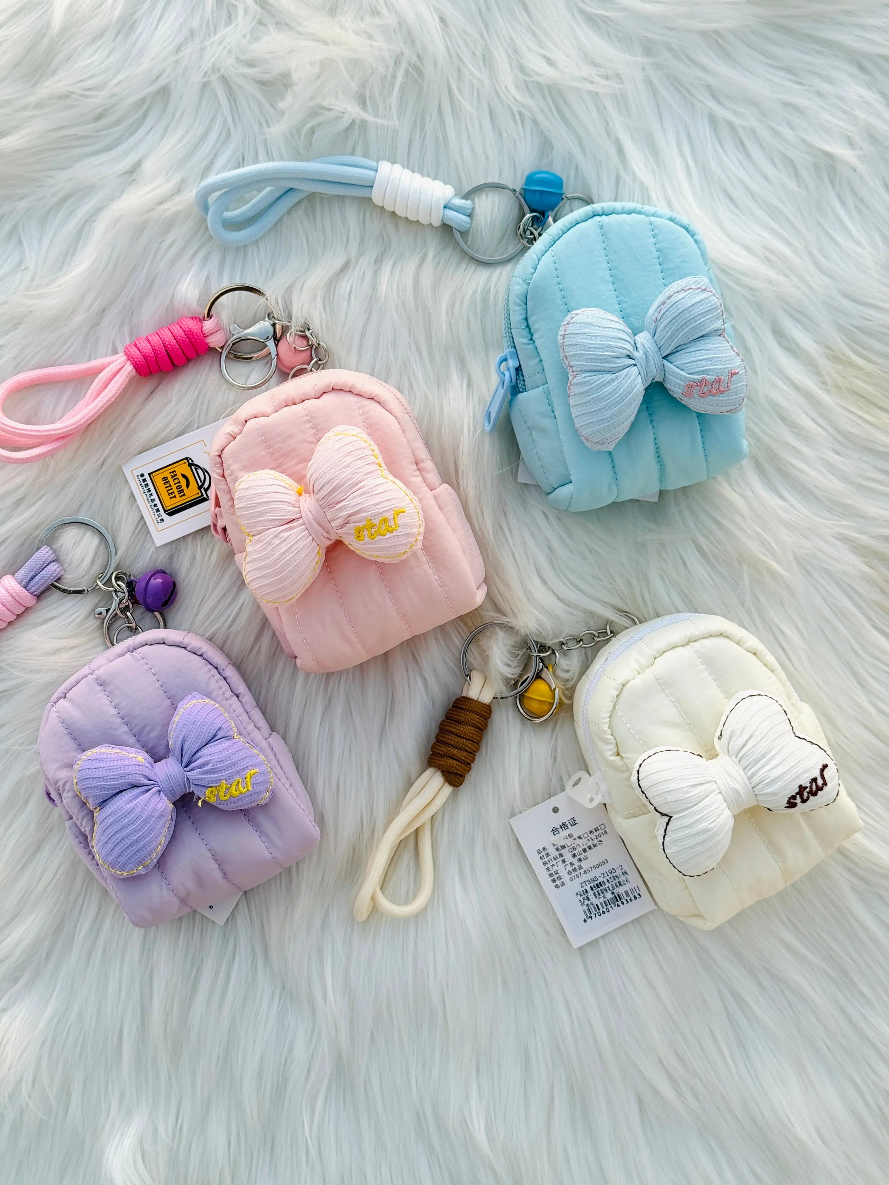 Cute Bow Mini Backpack Coin Pouch SparkelsSparkels