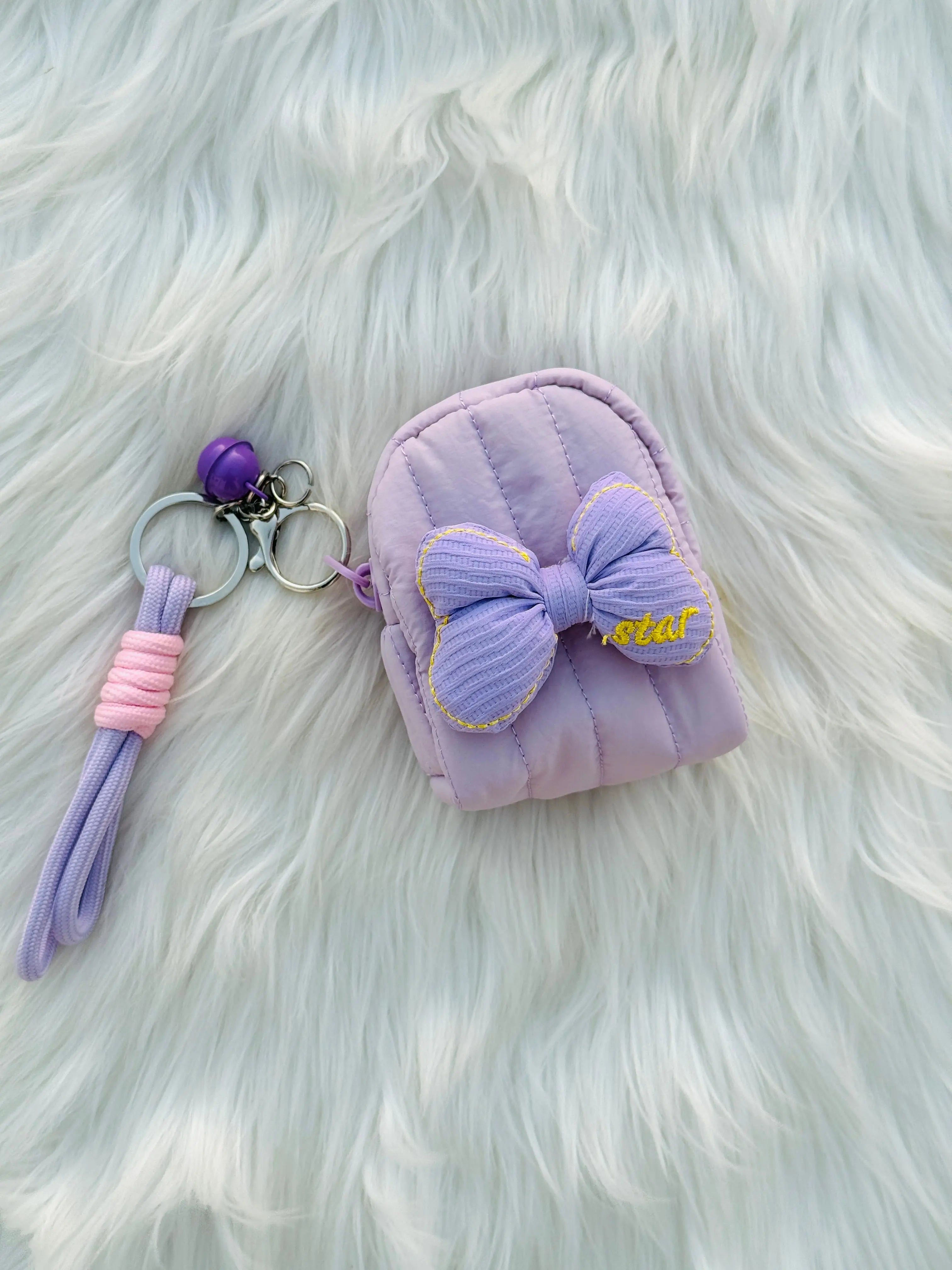 Cute Bow Mini Backpack Coin Pouch SparkelsSparkels