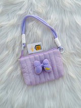 Cute Pastel Bow Mini Handbag Soft Girl Small Purse for Girls SparkelsSparkels