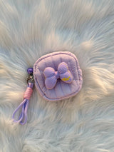Cute Pastel Bow Coin Pouch Keychain SparkelsSparkels