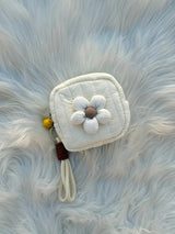 Cute Pastel Flower Coin Pouch Keychain SparkelsSparkels