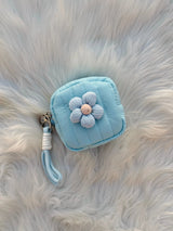 Cute Pastel Flower Coin Pouch Keychain SparkelsSparkels