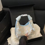 Elegant Jacquard Hobo Shoulder Bag Vintage Floral Crossbody Handbag for Women