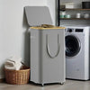 Large Rolling Laundry Hamper with Lid 60L / 100L Clothes Storage Basket with Wheels