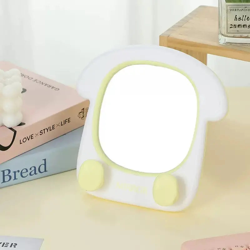 Cute Toast Shaped Adjustable Cosmetic Table Mirror