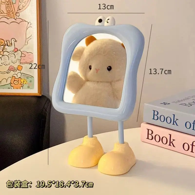 Cute Bigfoot Cartoon Standing Makeup Mirror