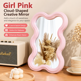 Aesthetic Wave Creative Table Mirror Wavy Makeup & Vanity Mirror