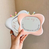 Cute Butterfly Shaped Table Mirror Pastel Vanity Mirror