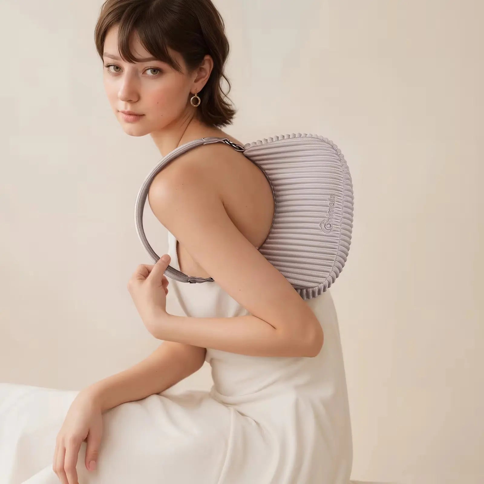 Pleated Soft Shoulder Bag Lightweight & Stylish Handbag for Women Sparkels 4479.00 Sparkels