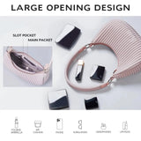 Pleated Soft Shoulder Bag Lightweight & Stylish Handbag for Women SparkelsSparkels