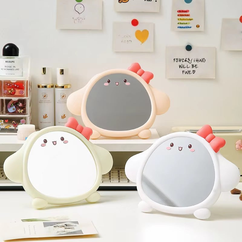 Cute Kawaii Bow Character Makeup Mirror