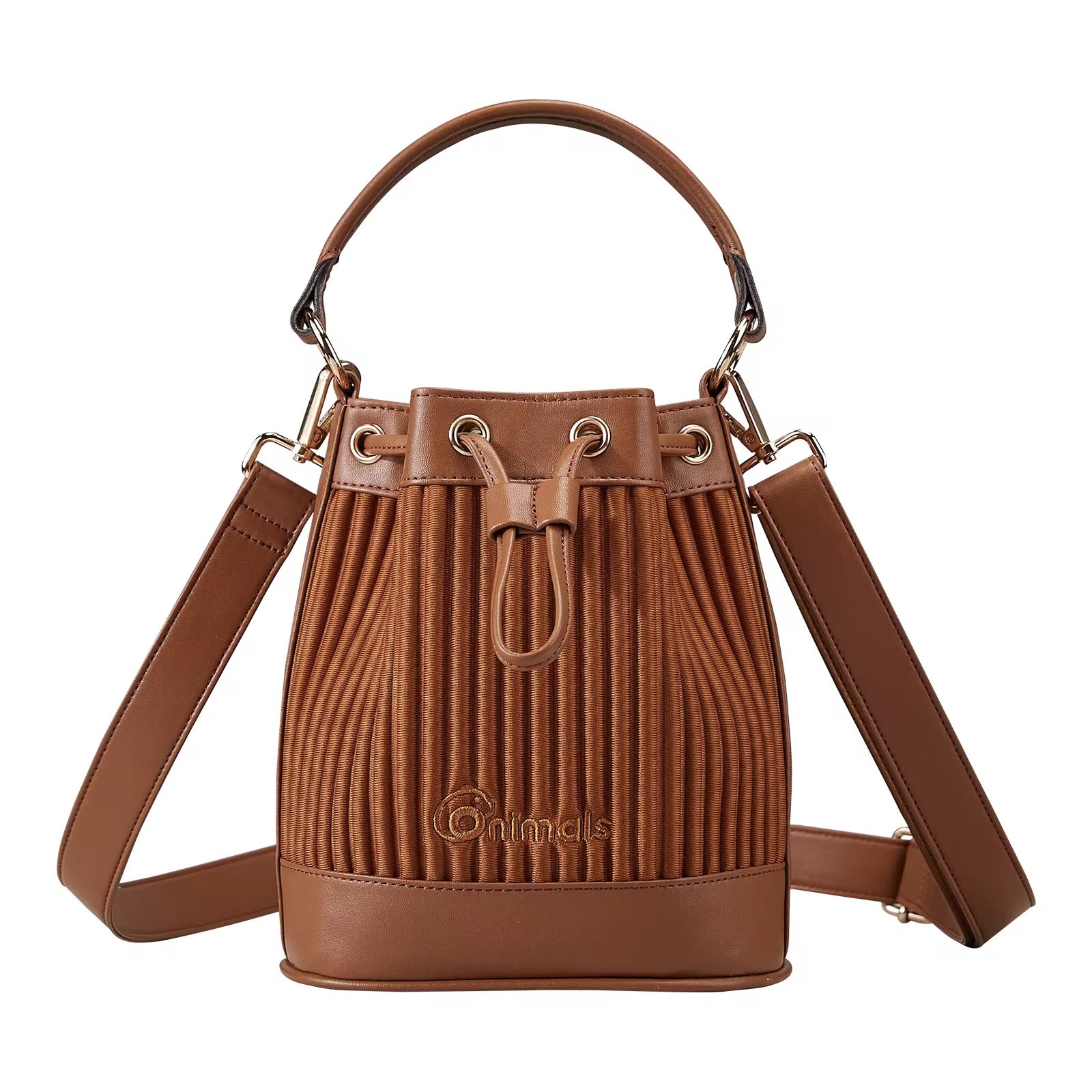 Pleated Bucket Bag Elegant & Lightweight Crossbody Handbag