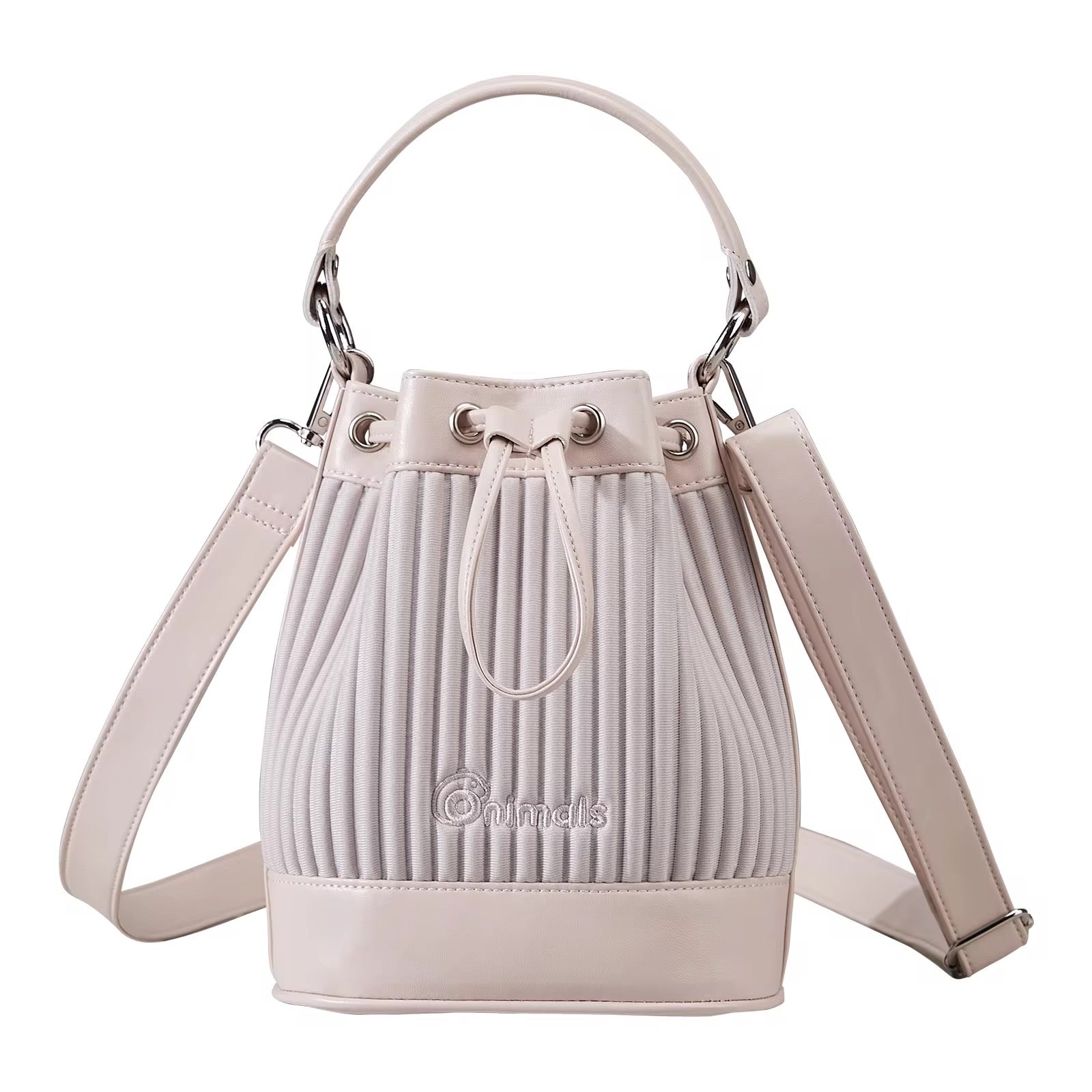 Pleated Bucket Bag Elegant & Lightweight Crossbody Handbag