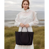 Pleated Tote Bag Lightweight Large Capacity Shoulder Bag