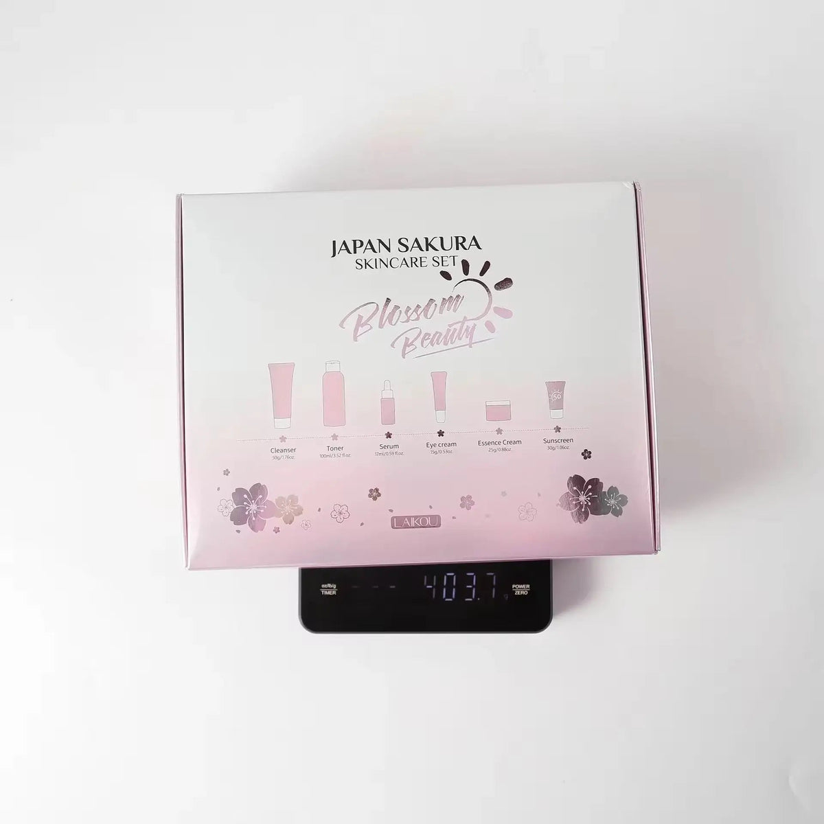Skincare Set 6PCS Cherry Blossom Hydrating & Brightening Face Care Kit