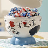 Cute Rabbit Candy Shaped Ceramic Bowl with Gift Box