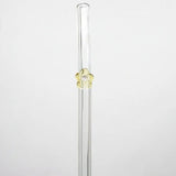 Cute Flower Glass Straw Reusable Transparent Drinking Straw