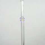 Cute Flower Glass Straw Reusable Transparent Drinking Straw