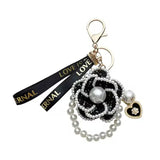Elegant Pearl Flower Keychain Luxury Bag Charm