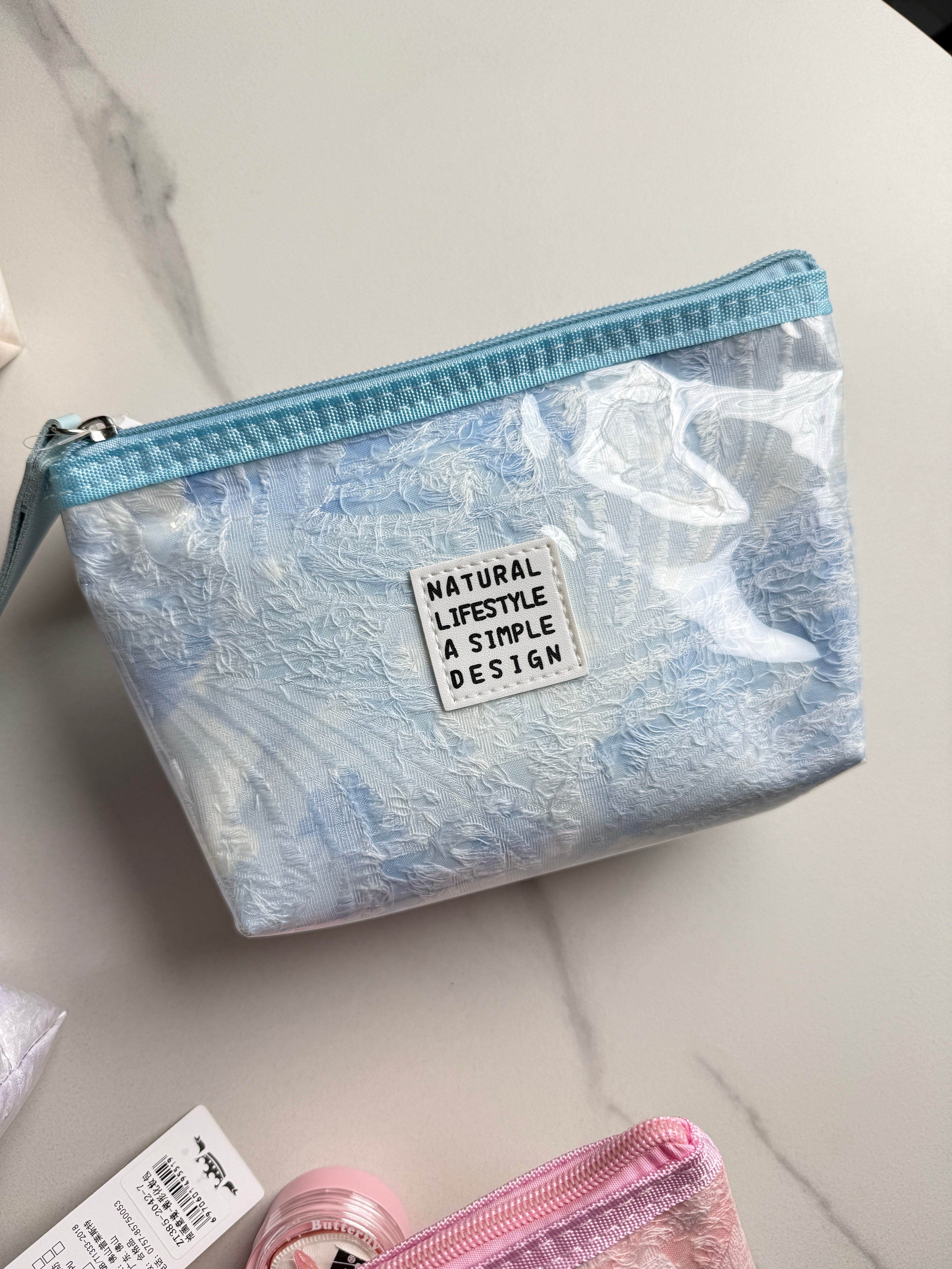 Pastel Dream Waterproof Pouch Quilted Travel & Makeup Bag