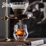 Elegant Double Wall Glass Cup Heat Resistant Insulated Tea & Coffee Mug
