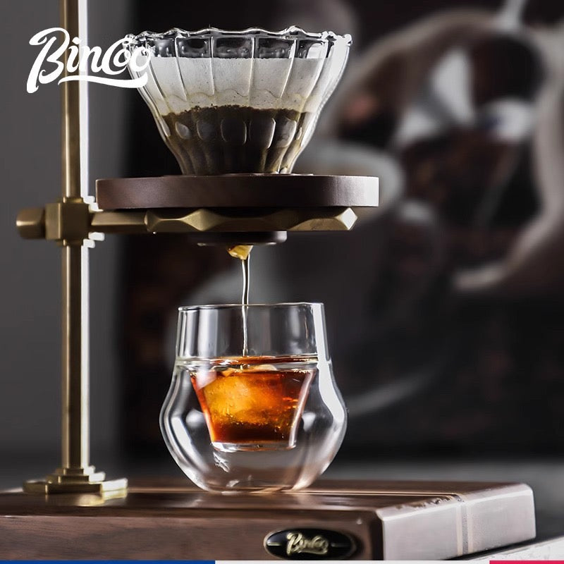 Elegant Double Wall Glass Cup Heat Resistant Insulated Tea & Coffee Mug