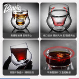 Elegant Double Wall Glass Cup Heat Resistant Insulated Tea & Coffee Mug