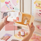 Cute Aesthetic Tissue Box Holder Soft Pastel Napkin Organizer