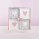 Cute Heart Snack Tray 4 Compartment Aesthetic Serving Plate