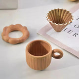 Nordic Ceramic Coffee Cup Set with Saucer