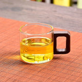 Pack Of 6 Wooden Cup Drying Rack with Glass Mugs Kitchen Organizer & Holder Set