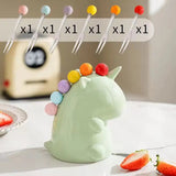 Cute Snack Pick Holder Cartoon Toothpick Dispenser with Fruit Forks