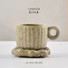 Nordic Ceramic Coffee Cup Set with Saucer