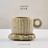 Nordic Ceramic Coffee Cup Set with Saucer