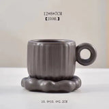 Nordic Ceramic Coffee Cup Set with Saucer