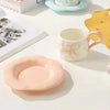 Pastel Bow Espresso Cup & Saucer Set