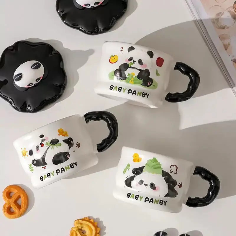Cute Baby Panda Ceramic Mug Without Spoon