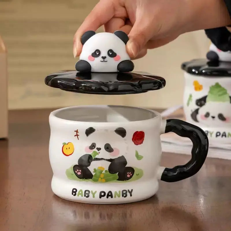 Cute Baby Panda Ceramic Mug Without Spoon