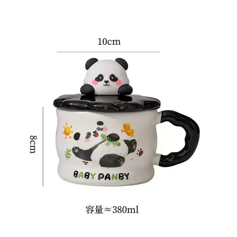 Cute Baby Panda Ceramic Mug Without Spoon