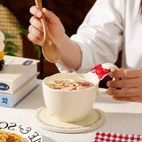 Cute Bow Handle Ceramic Coffee Mug