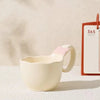 Cute Bow Handle Ceramic Coffee Mug