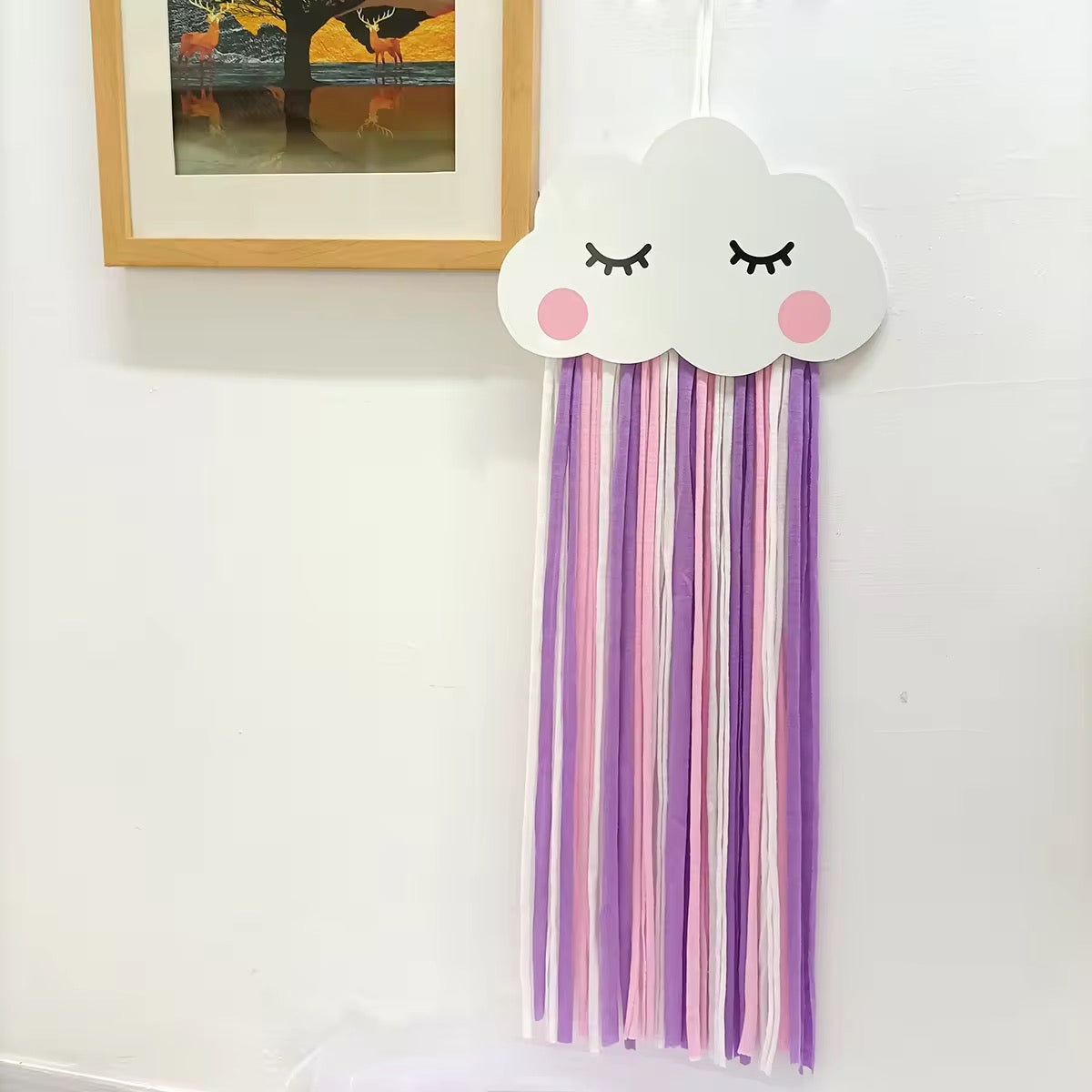 Rainbow Cloud Hair Clip Holder
