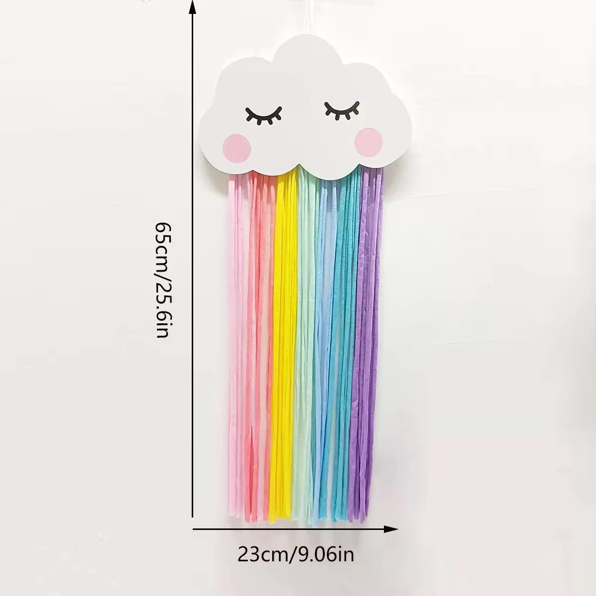 Rainbow Cloud Hair Clip Holder