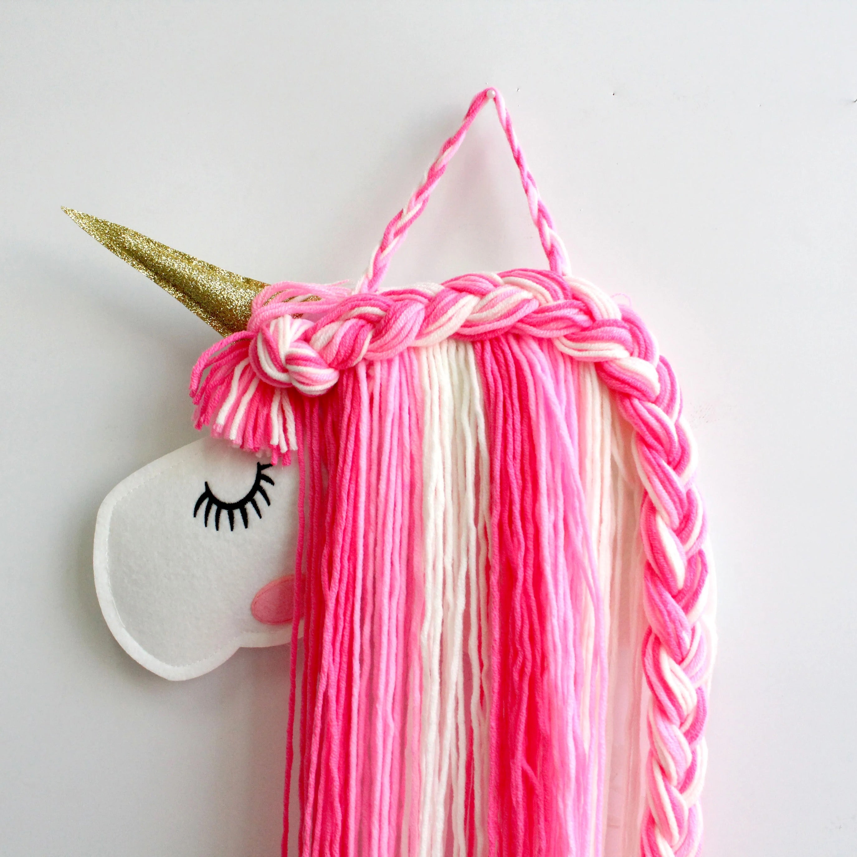 Unicorn Rainbow Hair Clip Holder & Wall Decor