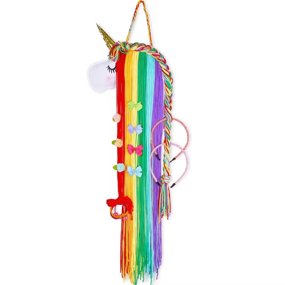 Unicorn Rainbow Hair Clip Holder & Wall Decor