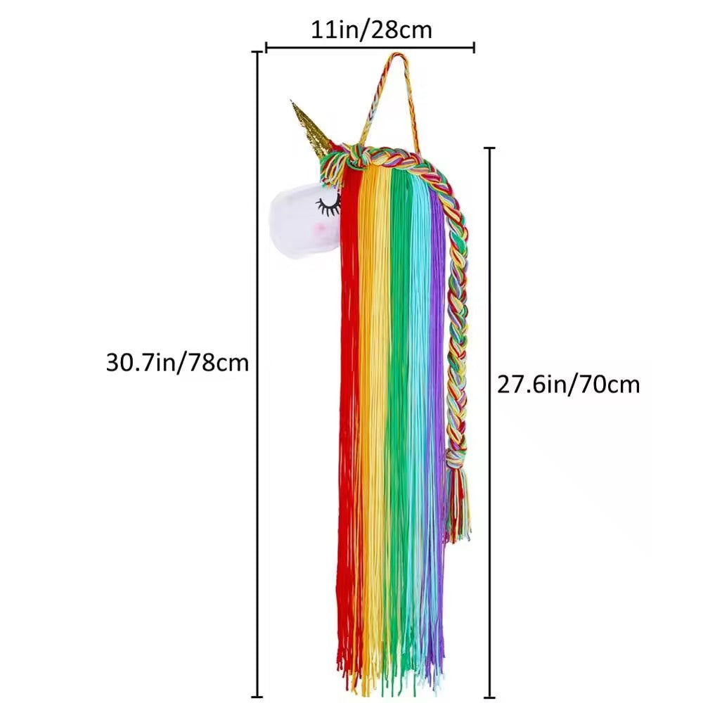 Unicorn Rainbow Hair Clip Holder & Wall Decor