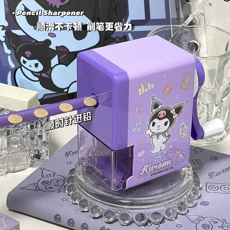 Cute Kawaii Manual Pencil Sharpener with Shavings Box