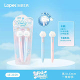 Cute Cloud LED Gel Pen 0.5mm Kawaii Light Up Black Ink Pen