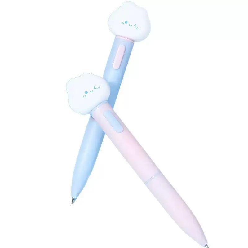 Cute Cloud LED Gel Pen 0.5mm Kawaii Light Up Black Ink Pen